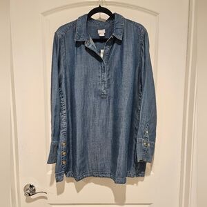 Chico's Stephem Demin Tunic Size 3 #580